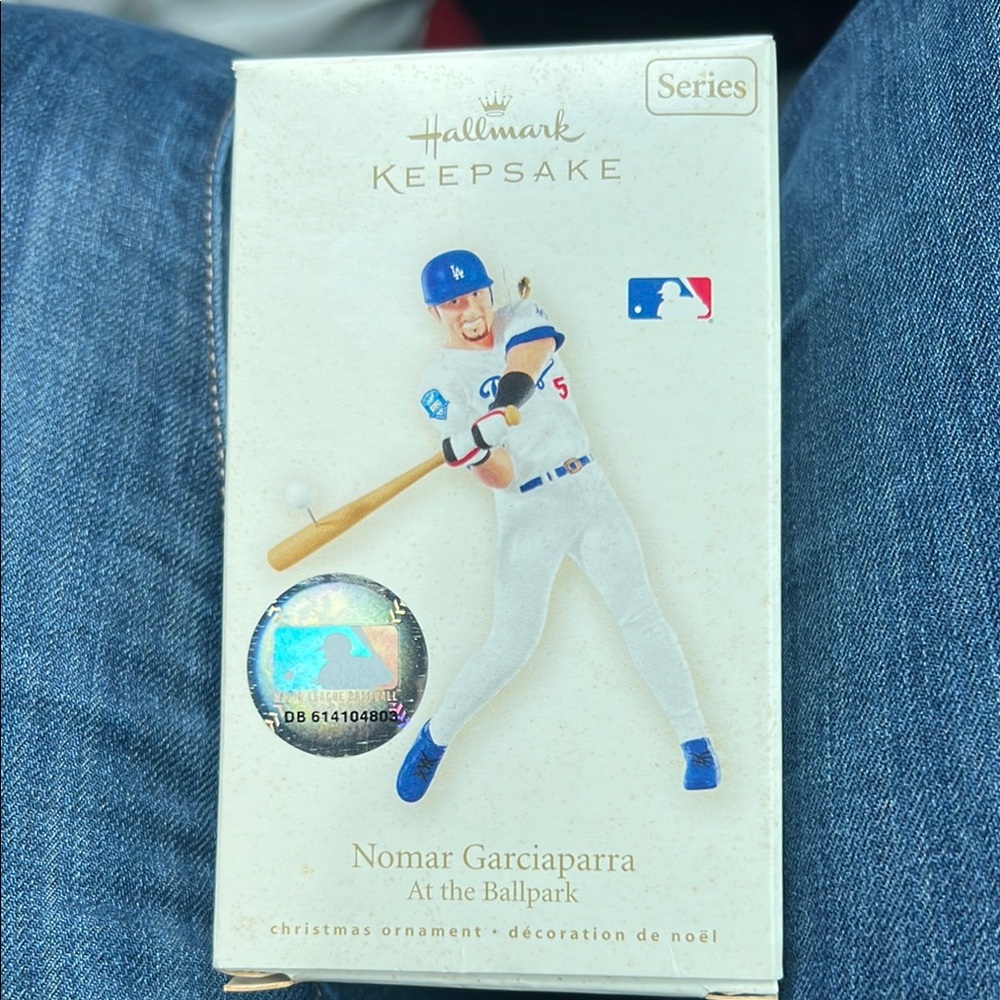 Hallmark Keepsake Baseball Ornament - Blue and White